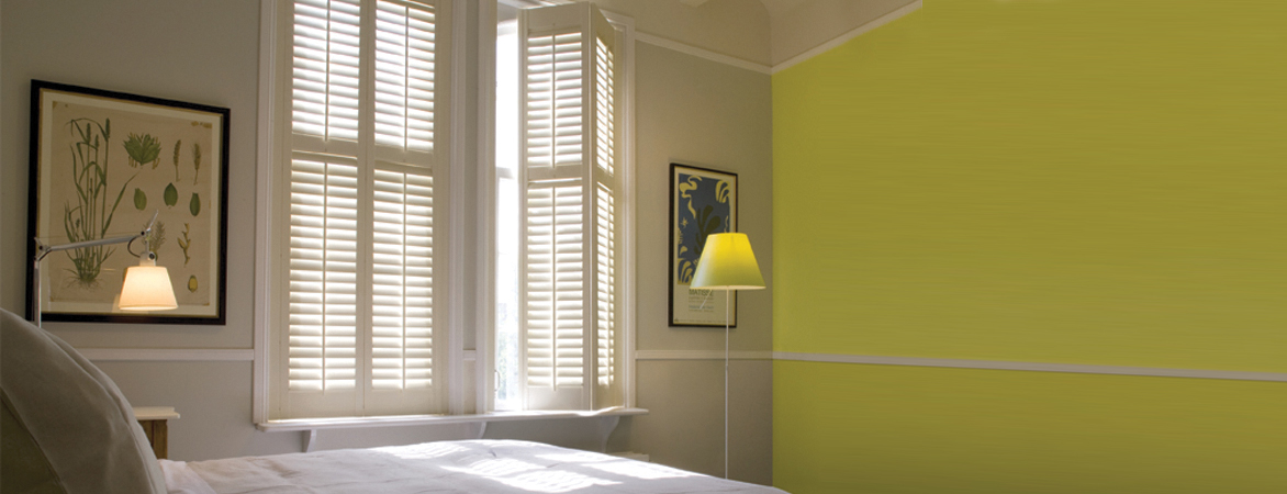 Plantation Shutters in Bedroom