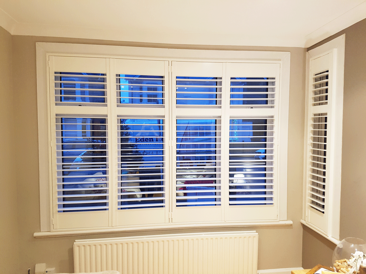 Shutters in L-Shape-Bay-Window