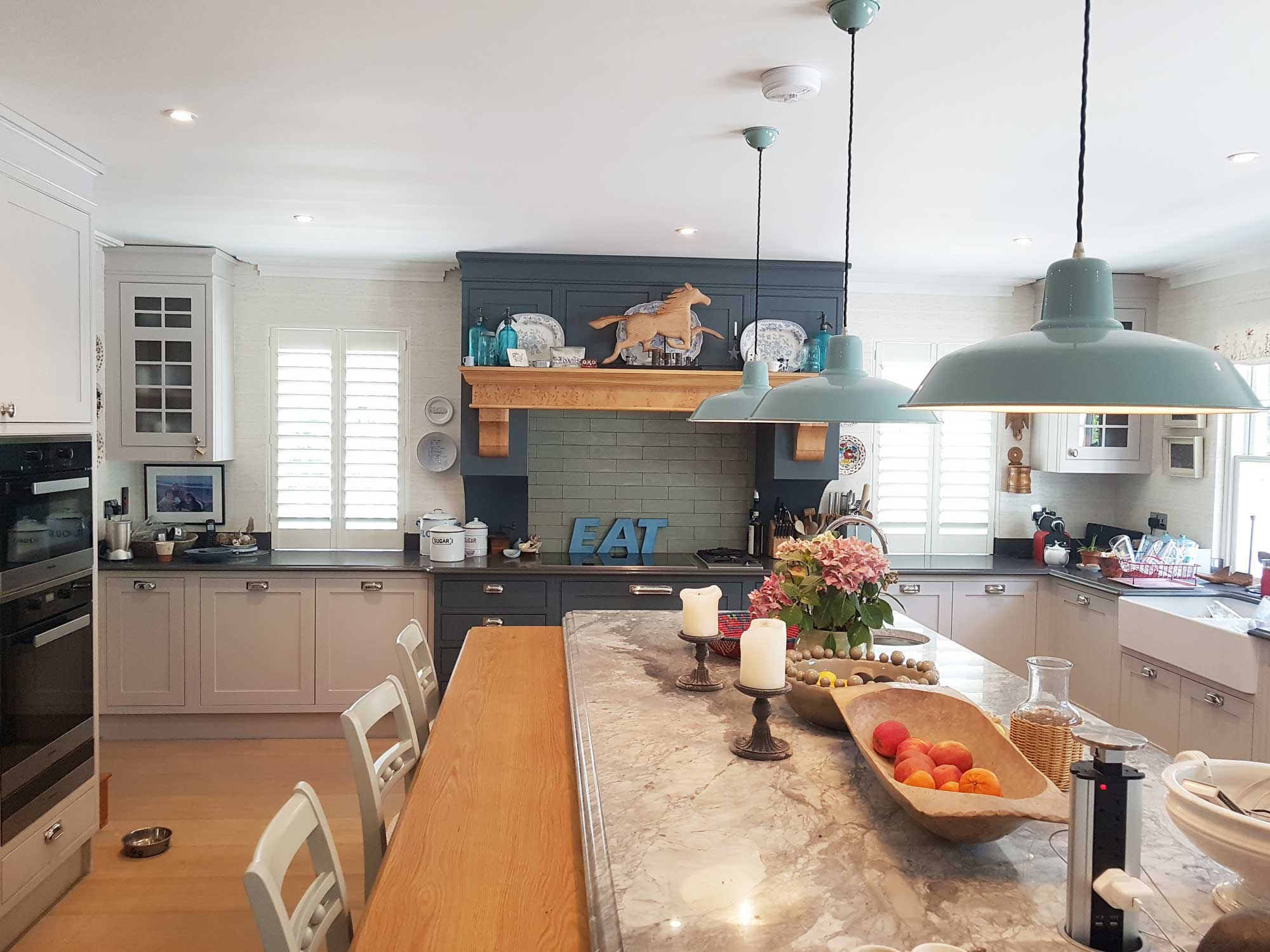 Kitchen Shutters in New England House